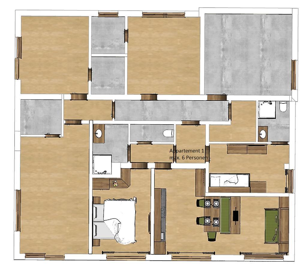 Appartements Alpin Saalbach-Hinterglemm Oda fotoğraf
